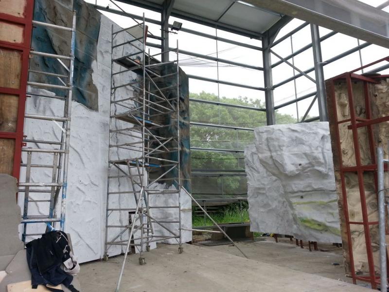 Climbing wall construction